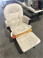 Gliding chair with ottoman