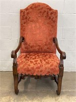 Upholstered Armchair with Nailhead Detail