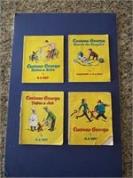 (4) Curious George Books By H.A. Reynolds