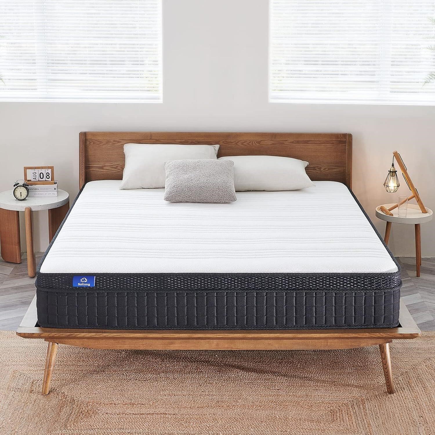 SUI LONG 12 Inch Twin Mattress  Spring and Memory