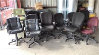 (12) Rolling Office Chairs