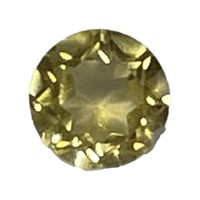 Natural 0.91ct Round Cut Yellow Citrine Gemstone