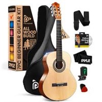 Pyle Beginner Acoustic Guitar Kit, 4/4 Full Size