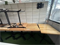 6 Timber Top Restaurant Tables Approx 600 x 900mm