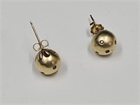 14k Gold Earrings 3.6 gr