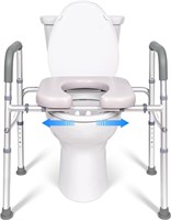 LimLuc Adjustable Raised Toilet Seat  Up to 400lbs