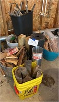 Buckets of Firewood & Sheet Metal