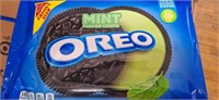 2- family size packages of mint oreo cookies