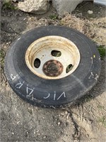Tire & rim 7.50-16LT, tire unused