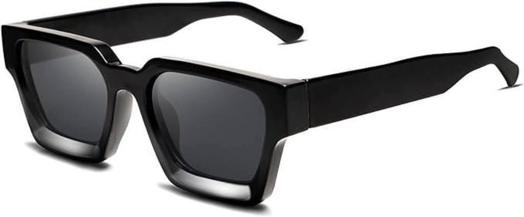 Retro Thick Square Sunglasses UV400