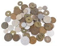 Group of 86 Foreign Coins including France,