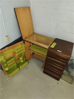 Vintage Sewing Cabinet - approx 39" x 18" x 30"