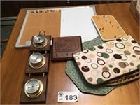 PLACEMATS, DRY ERASE BOARD,BAROMETER