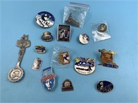 Iditarod pins mostly 1980s, 1990s      (O 115)