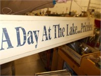 A Day At The Lake-Priceless Wood Sign,