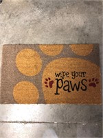 Wipe your paws rug 29"x18"