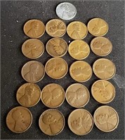 (21) Wheat Pennies