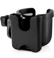 New black Accmor Stroller Cup Holder with Phone