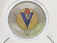 2020 V Victory 2.00 Canada Coin Colorized