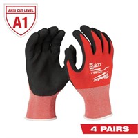 Large Red Nitrile Cut Resistant Gloves (4-Pack)