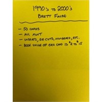 (50) 1990's-2000 Brett Favre Cards