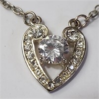 $200 Silver CZ Necklace