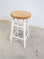 Two Toned Wooden Bar Stool