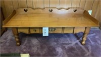 Coffee table with drawer 14.5 inches tall, 51