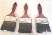 3 - 3" Paint Brushes