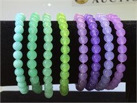 8- Gemstone stretch bracelets by Kalifano