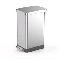 StyleWell SW 50L Stainless Steel Step-On Trash