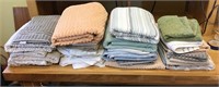 Full Size Top Sheet, Bath Towels