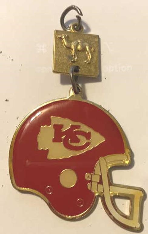 UNIQUE Vintage Joe Camel KC CHIEFS Pendant