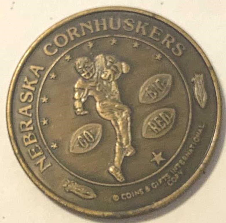 NEBRASKA Cornhuskers Big Red Dollar Coin