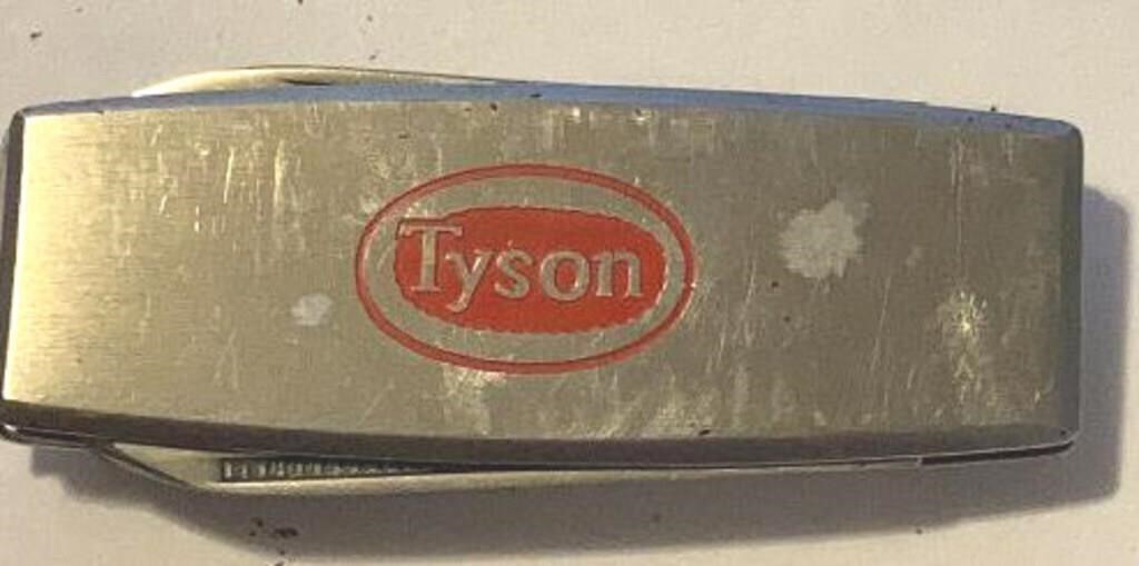 Tyson FOods Money Clip Pocket Knife