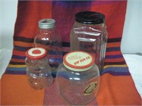 Candy and Pickle Jars, Tallest 10 inches