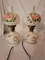 Pair Gone with the Wind Lamps