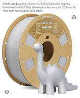 OVERTURE Easy PLA 1.75mm 3D Printer Filament