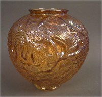 7” Consolidated Pine Cone Vase – Marigold Irid.