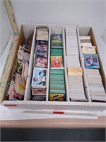 Large Box Assorted Baseball & Football Cards Wade