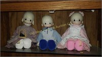 (3) Porcelain Precious Moments Dolls (B)