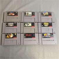 Super Nintendo SNES Game Lot of 9 - Untested