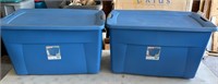 Pair of Sterilite 35 Gallon Totes