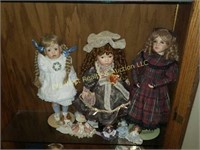 (3) Porcelain Dolls (B)
