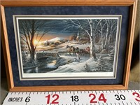 Terry Redlin numbered signed print