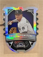 Troy Tulowitzki Topps Chrome Die Cut Insert 2014