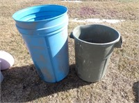 (2) Garbage Cans w/o Lids