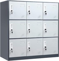 $189 - 9 Doors Metal Storage Cabinet with Card Slo