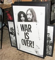 John Lennon Yoko Ono Framed Under Glass Poster