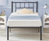 VECELO TWIN BED FRAME 14 INCH METAL PLATFORM WITH